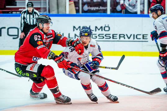 Malmö Redhawks Fredrik Händemark mot Linköpings Arvid