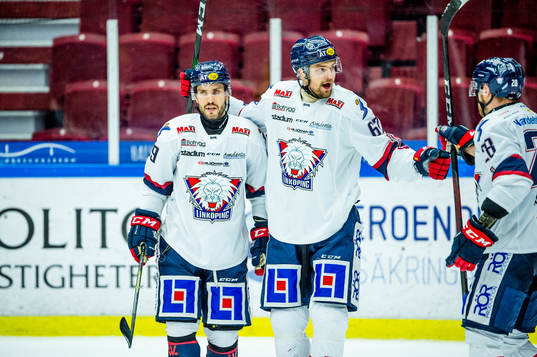 Linköpings Oula Palve, Jarno Kärki och Jaakko Rissanen