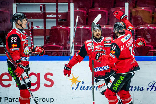 Malmö Redhawks Joseph Veleno jublar