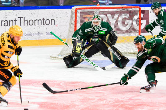 Färjestads målvakt Arvid Holm