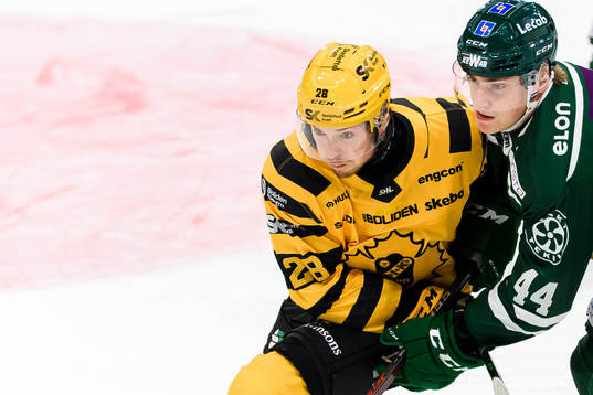 Skellefteås Jesper Frödén och Färjestads Jacob Peterson