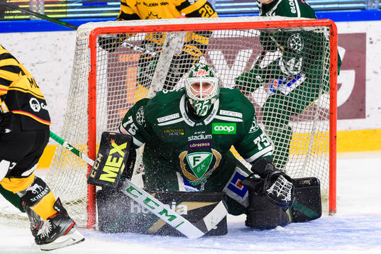 Färjestads målvakt Arvid Holm