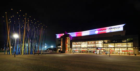 SAAB Arena före ishockeymatchen i SHL mellan Linköping