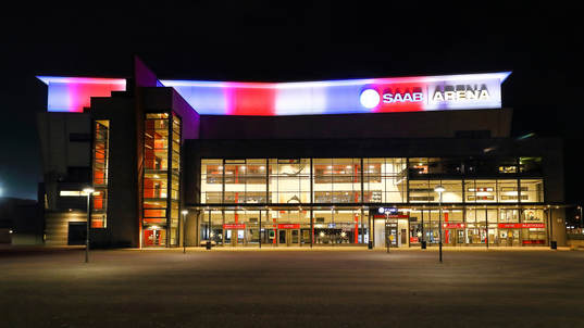 SAAB Arena före ishockeymatchen i SHL mellan Linköping
