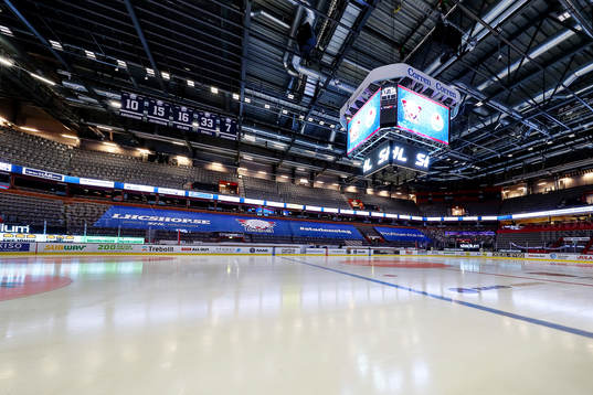 SAAB Arena före ishockeymatchen i SHL mellan Linköping