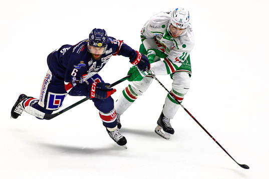 Linköpings Jonas Holös och Rögles Mattias Sjögren