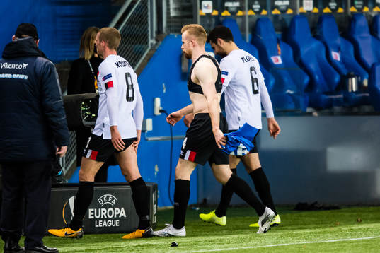 John Mountney, Sean Hoare and Jordan Flores of Dundalk