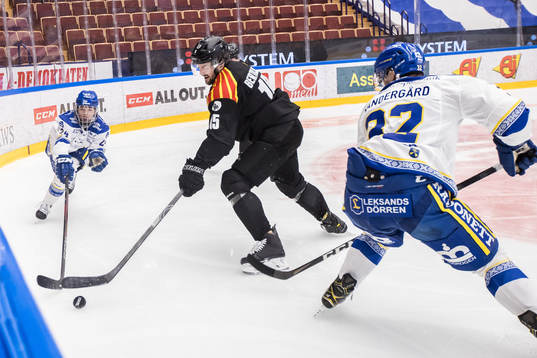Leksands Isak Rosén och Brynäs Simon Bertilsson och