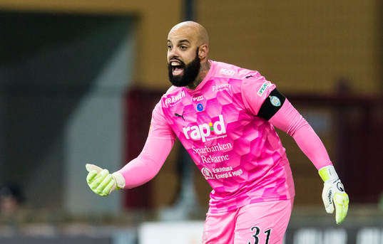 AFC Eskilstunas målvakt Joshua Wicks