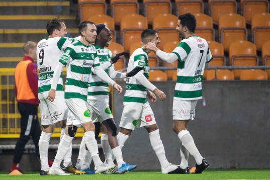 Västerås spelare jublar