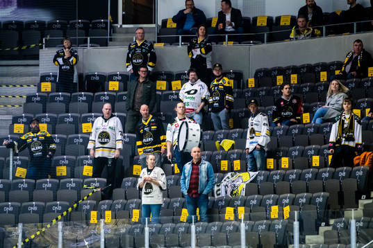 Spectators in the stands