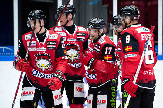 Malmö Redhawks Pathrik Westerholm jublar