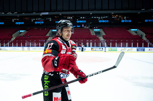 Malmö Redhawks Pathrik Westerholm jublar