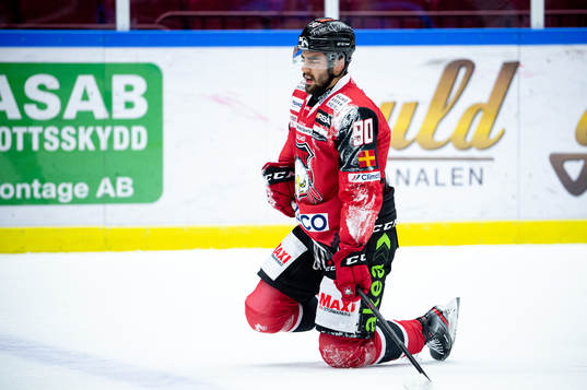 Malmö Redhawks Joseph Veleno har ont