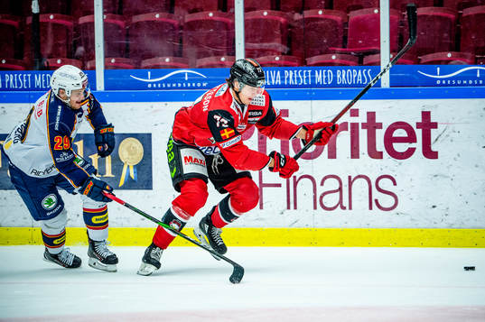 Malmö Redhawks Adam Ollas Mattsson mot Djurgårdens