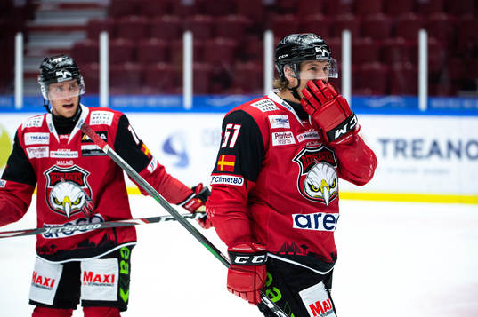 Malmö Redhawks Emil Sylvegård deppar