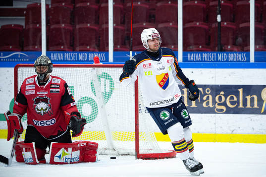 Djurgårdens Manuel Ågren jublar