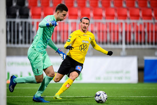 Akropolis målvakt Samuel Brolin och Jönköpings Edin