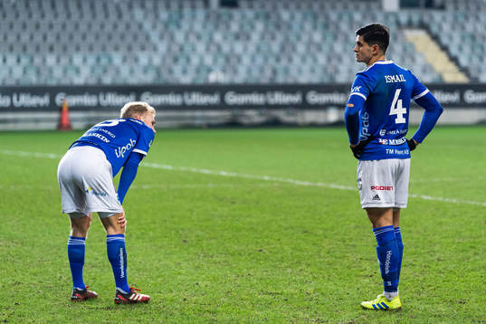 Umeås Jens Stigedahl och Dillan Ismail deppar