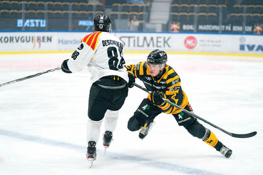 Brynäs Jaedon Descheneau och Skellefteås Adam Wilsby