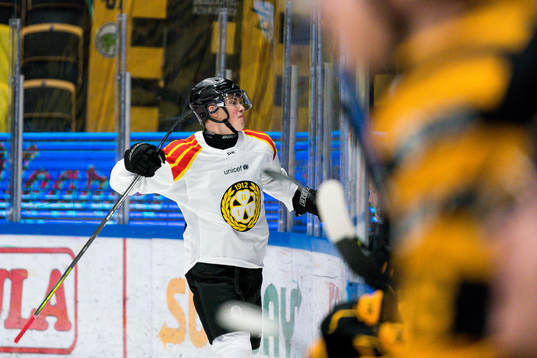 Brynäs Noel Gunler jublar