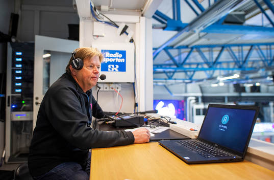 Sveriges Radios och Radiosportens kommentator Jan Rindstig