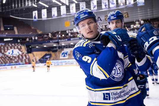 Leksands Patrik Zackrisson jubel