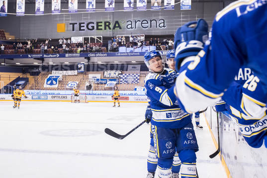 Leksands Patrik Zackrisson jubel