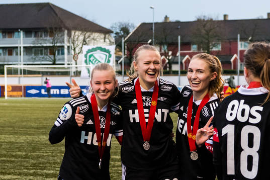 Emilie Marie Joramo, Elin Åhgren Sørum and Emilie Lein of