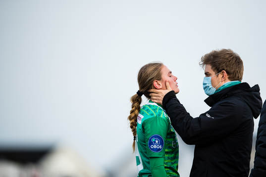 Marthine Østenstad of Klepp in pain
