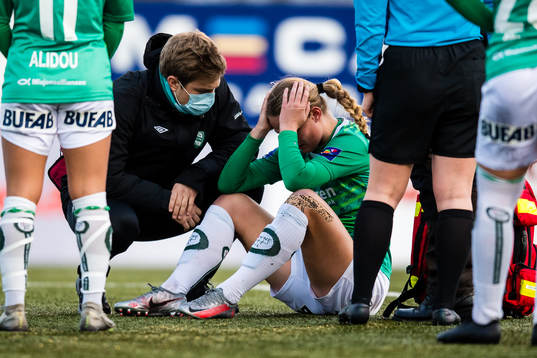 Marthine Østenstad of Klepp in pain