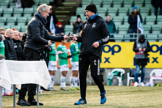Steinar Lein, head coach of Rosenborg, with his silver medal