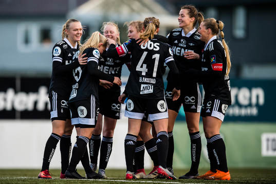 Celine Emilie Nergård of Rosenborg celebrates