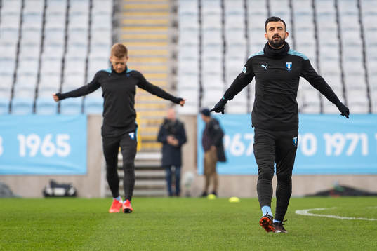 Malmö FFs Anders Christiansen och Behrang Safari