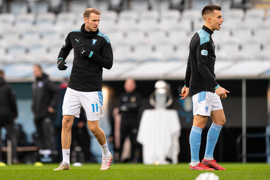 Malmö FFs Ola Toivonen och Jonas Knudsen