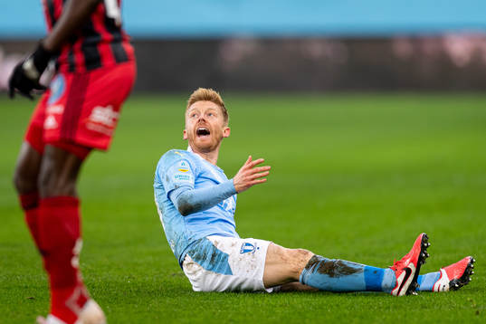 Malmö FFs Anders Christiansen reagerar