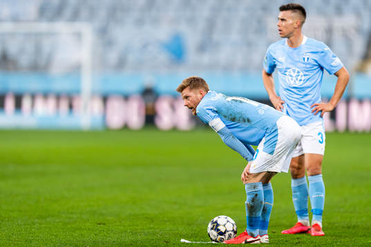 Malmö FFs Anders Christiansen och Jonas Knudsen
