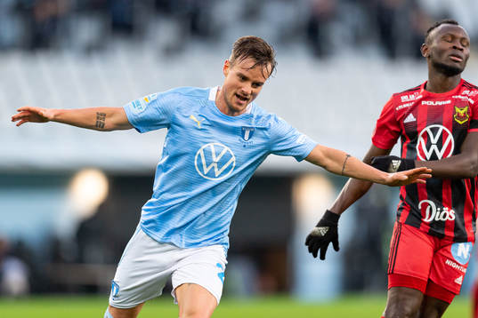Malmö FFs Eric Larsson jublar