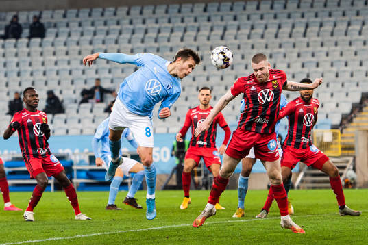 Malmö FFs Arnór Traustason och Östersunds Thomas