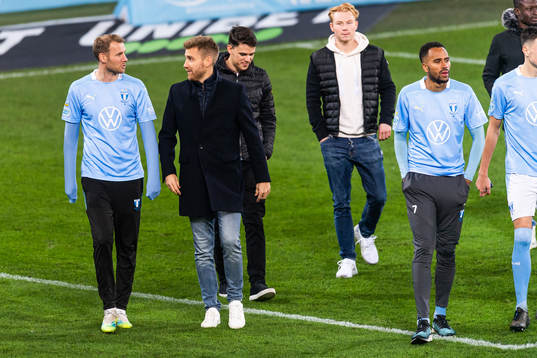 Malmö FFs Ola Toivonen och Rasmus Bengtsson