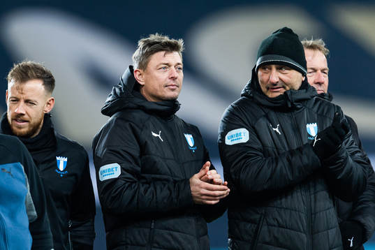 Malmö FFs huvudtränare Jon Dahl Tomasson   och