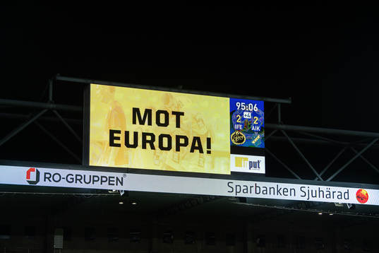 Led met texten Mot Europa