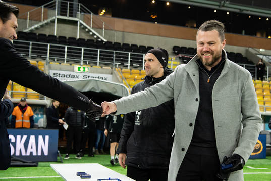 Elfsborgs manager Jimmy Thelin och assisterande tränare