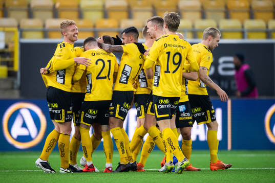 Elfsborgs spelare jublar