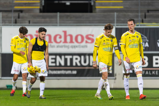 Falkenbergs Matthew Garbett, Edi Sylisufaj, Carl Johansson