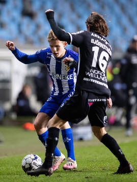 IFK Göteborgs Isak Dahlqvist och Sirius Axel Björnström