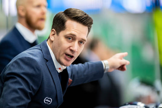 Växjös tränare Sam Hallam