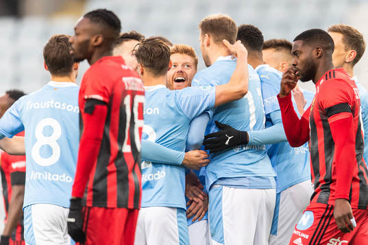 Malmö FFs Anders Christiansen jublar