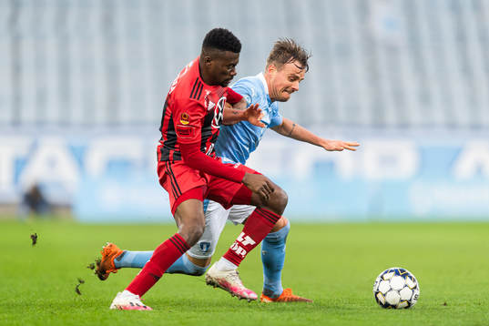 Östersunds Kalpi Wilfried Ouattara och Malmö FFs Eric