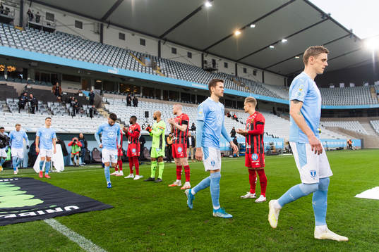 Malmö FFs Arnór Traustason och Sören Rieks gör entre